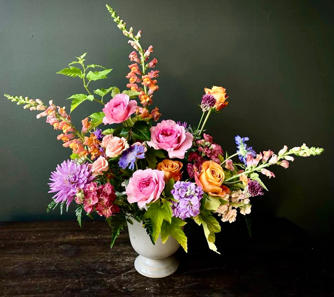 Custom floral arrangement by Joannie's Florals and Events in San Diego