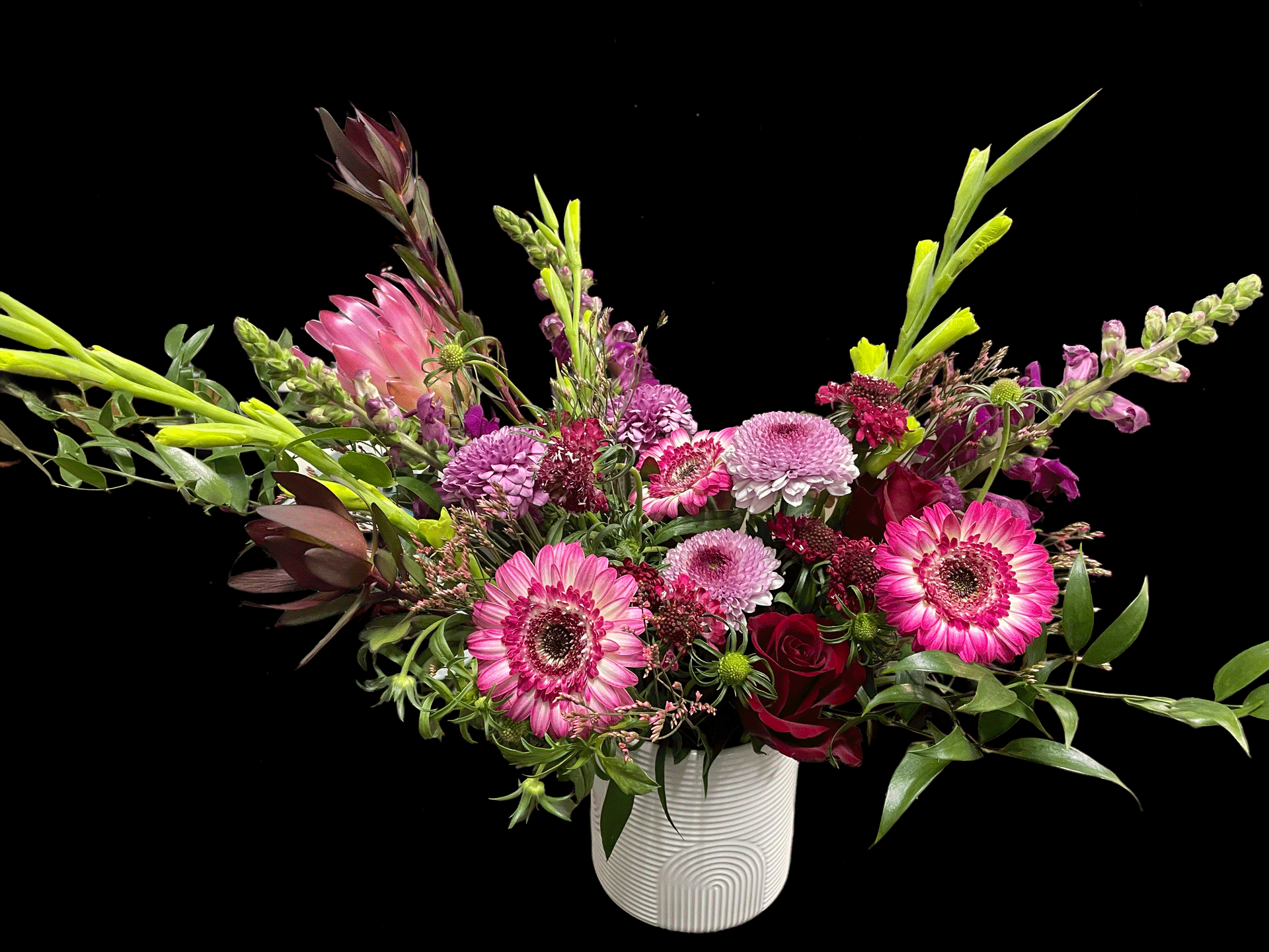 Sweetheart floral arrangement by Joannie's Florals & Events